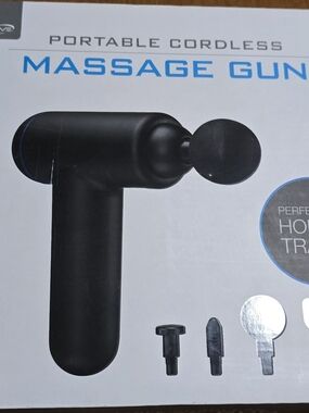 Portable Cordless Massage Gun - Black